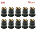 thumbnail image 1 of 10PCS Rubber Rivet Rub Windshield Windscreen Rivet Rub Screw Well Rivet Nuts Fasteners M6, 1 of 8
