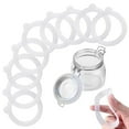thumbnail image 1 of 10PCS Rubber Seals Rings for Glass Jars, Airtight Silicone Replacement Gasket, Leakproof Silicone Gasket Sealing Rings for Mason Jars, Elastic and Fits Most Sizes,White,3.7", 1 of 7
