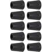 10Pcs Trekking Pole Tips Replacement - 3/4 Inch Rubber Tips For Hiking Sticks, Includes 4 Regular, 2 Horseshoe, 2 Hex, 2 Grid Caps
