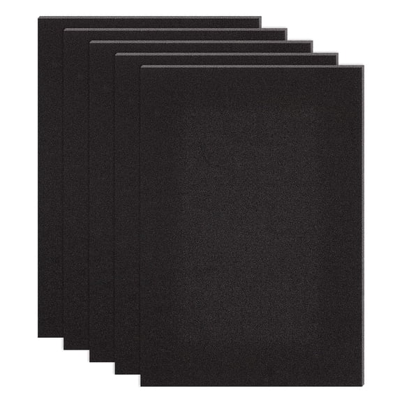 10PCS Self Adhesive Backed Foam Sheet 12x8 Inch Black Nonslip EVA Foam Pad Mat with Adhesive Back for Furniture Doors 1.5mm Thick diy