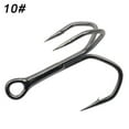 thumbnail image 1 of 10PCS/Set 2# 4# 6# 8# 10# 12# 14# Ahite Nickel Lure Barbed Hooks Treble Jig Fishhooks Fishing Tackle High Carbon Steel 10, 1 of 8