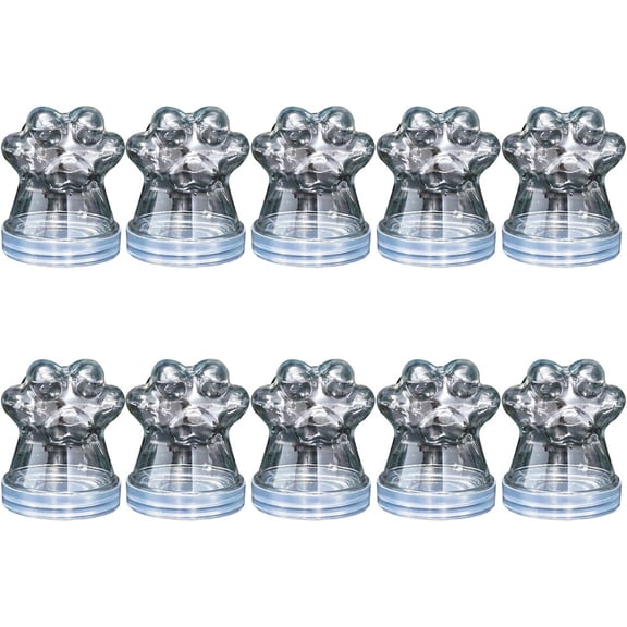 10PCS/Set Cat Paw Shaped Candy Jar Cute Airtight Cookie Jar Reusable Snack Container for Candy Creative Candy Bottle