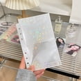 thumbnail image 1 of 10PCS/Set Fashion High Quality Laser Rainbow Star Transparent 1/2/3 Pockets Inside Page of Album Photo Album Inner Core Binder Sleeves Refill Inner Page 03-2 POCKETS, 1 of 8