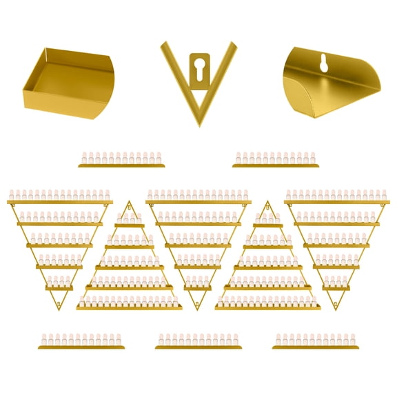 10PCS/Set Nail Polish Storage Racks, Multi-Tiers Nail Polish Racks, with 5 Horizontal Bars Cosmetic Display Perfume Holder for Home Spa Nail Salon Shop