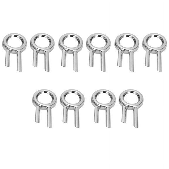 10PCS/Set Plastic Car Front Head Fog Light Chrome Cover Trim Bezel Frame Garnish for Spacia Custom MK53S,10 x Front Fog Lamp Cover,silver