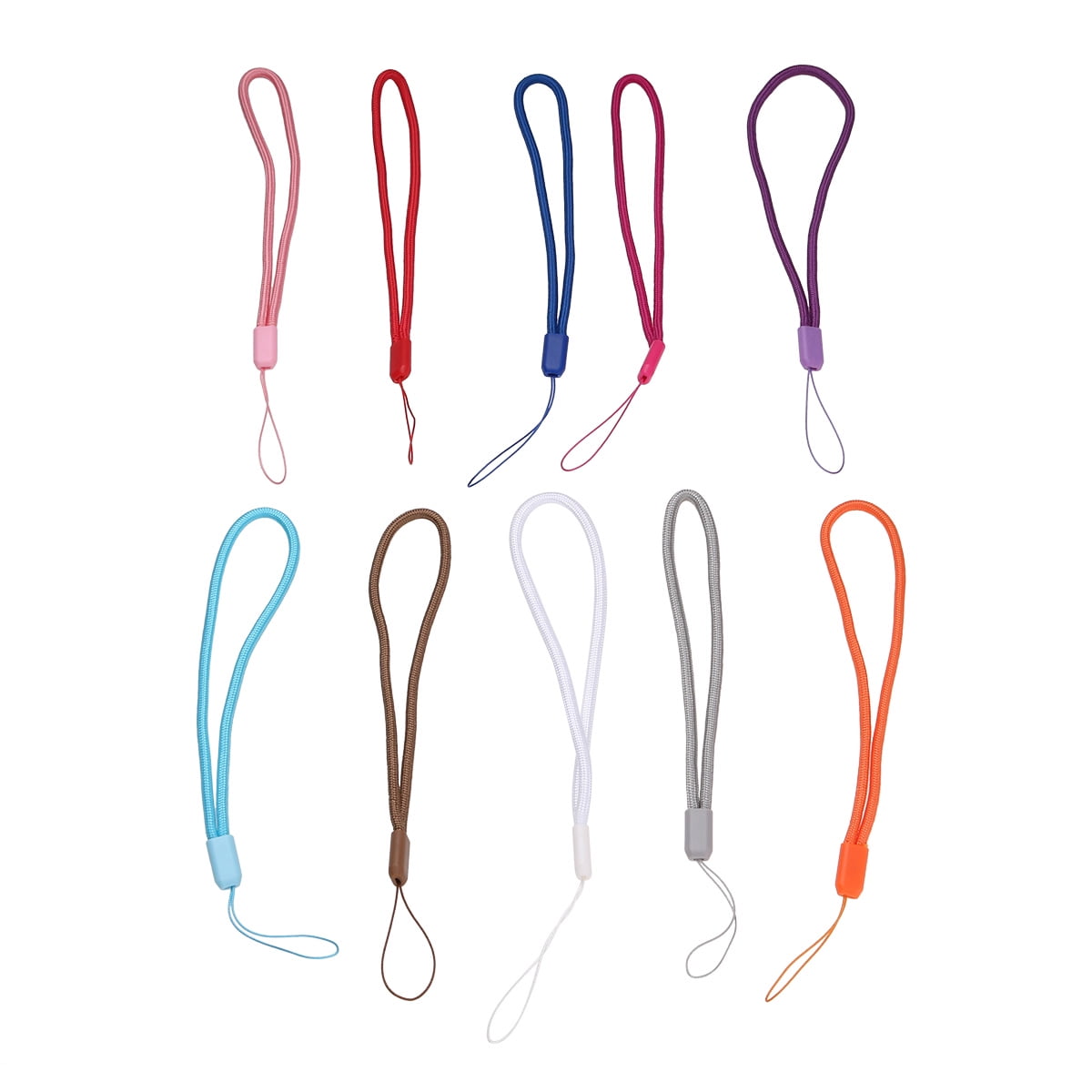 10PCS Short Phone Lanyards Colorful Wrist Strap Lightweight Nylon Hand