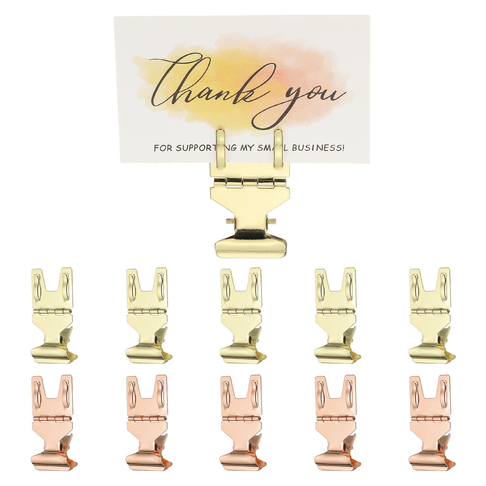 10PCS Sign Clips, Metal Sign Holder Clip Rotatable Stand Label Display ...