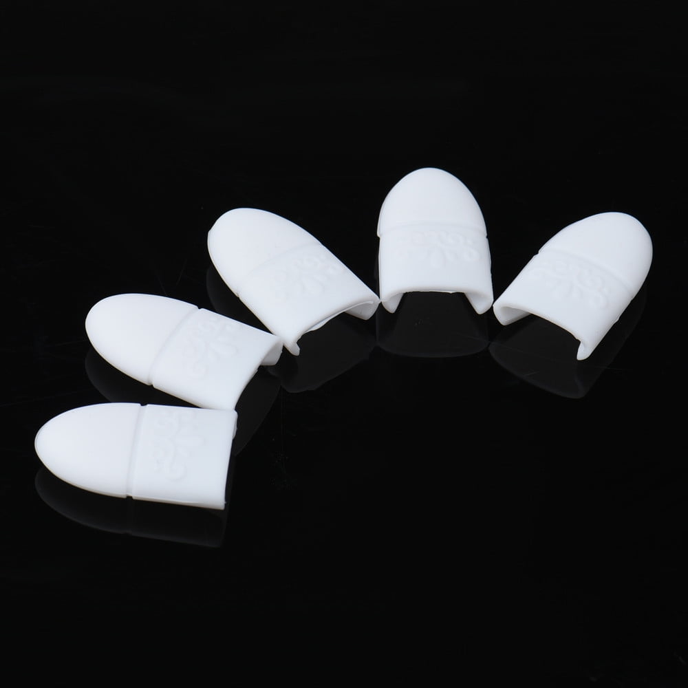 10PCS Silica gel Nail Soak Off UV Gel Art Polish Remover Wrap Cap Feet