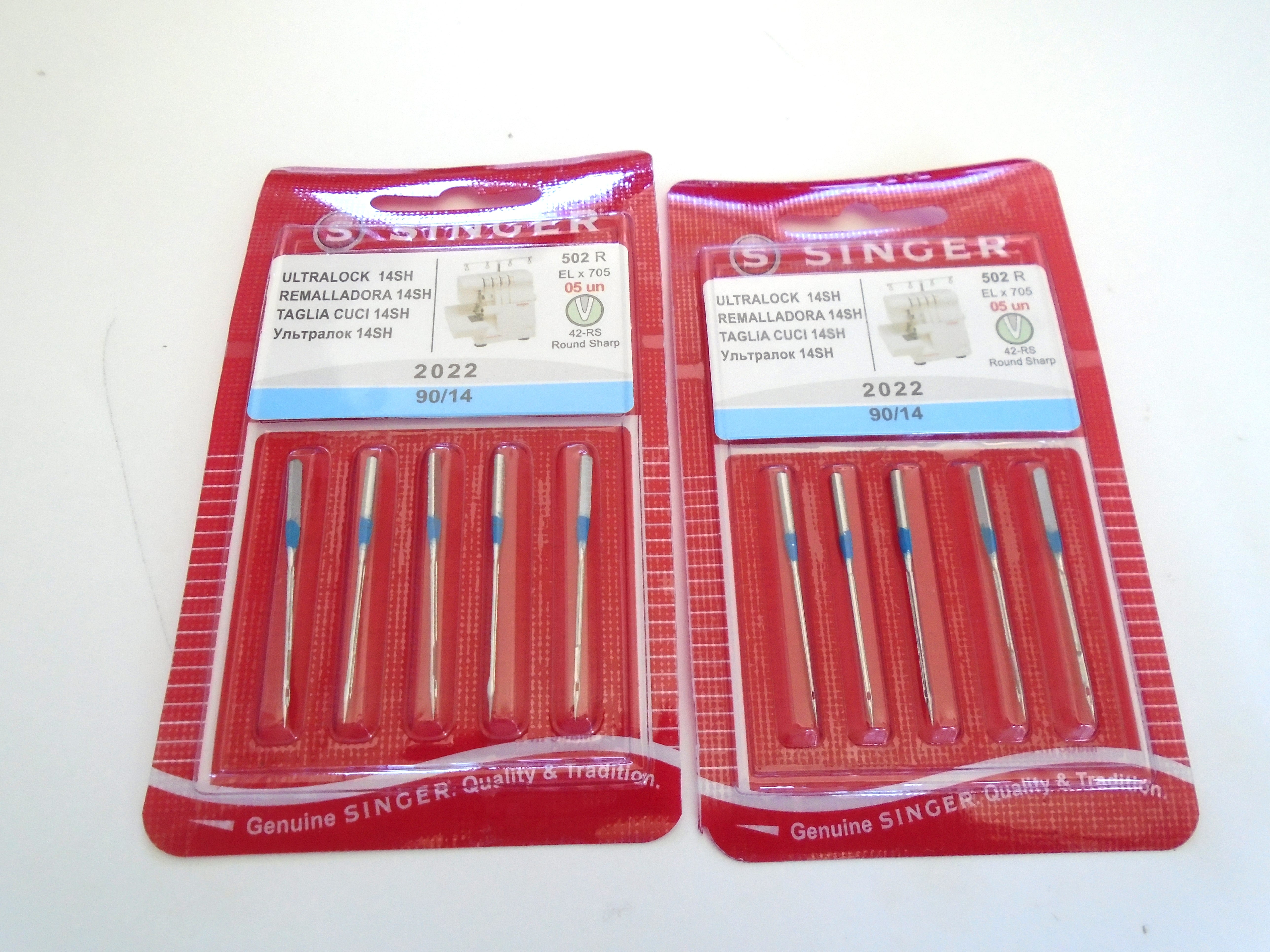 10PCS Singer Overlock Sewing Machine Needles 2022 Size 14