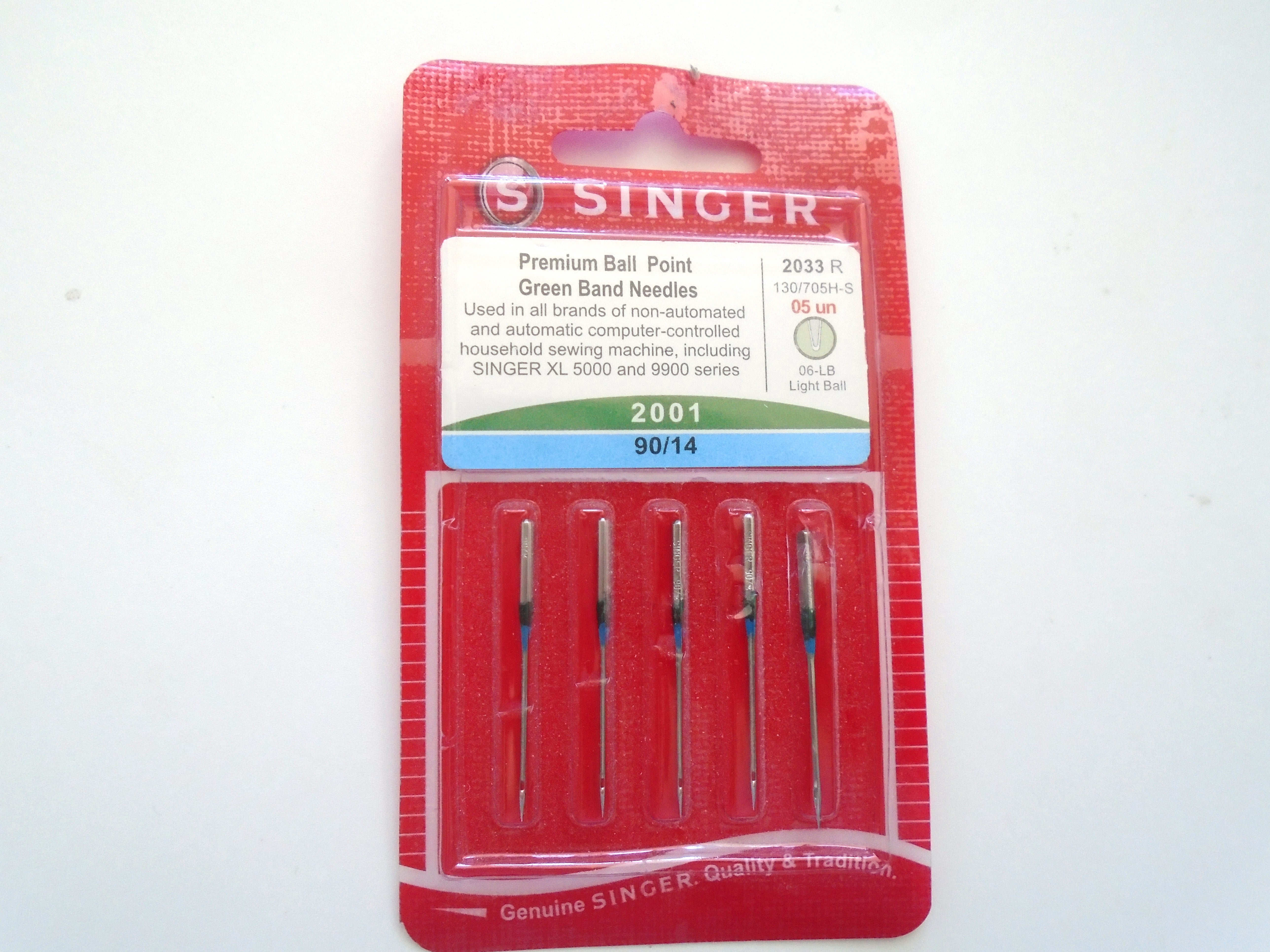 Singer Ball Point Needles 10PCS Singer Premium Ball Point Needle 2001 Size 14 - Walmart.com