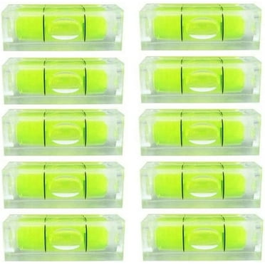10PCS Small Bubble Level Frame Mural Hanging 40x15x15mm Mini Square Spirit Level Picture Hanging Levels Mark Measuring Instruments Layout Tools