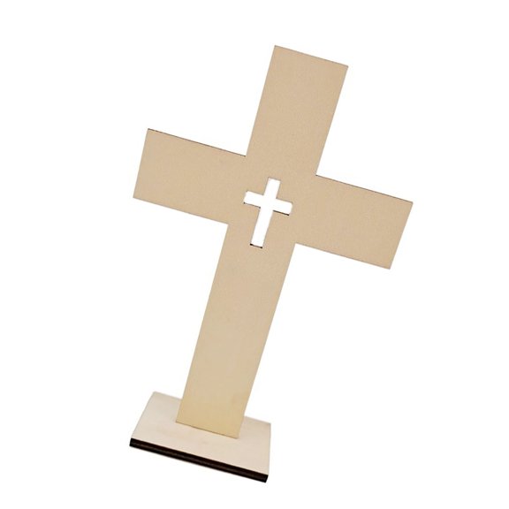 10PCS Small Crosses With Stands For Artistic Crafting And Spiritual Home Displays 6 Option