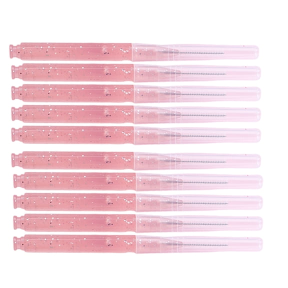 10PCS Small Eyebrow Brush Brow Lamination Tool Grooming Accessory Spoolie Brushes for Eyebrows and Eyelashes Extensions