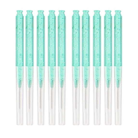 10PCS Small Eyebrow Brush Brow Lamination Tool Grooming Accessory Spoolie Brushes for Eyebrows and Eyelashes Extensions