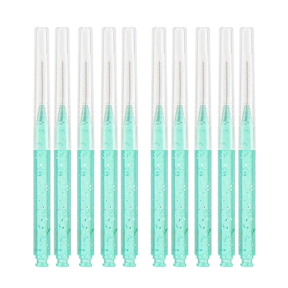 10PCS Small Eyebrow Brush Brow Lamination Tool Grooming Accessory Spoolie Brushes for Eyebrows and Eyelashes Extensions