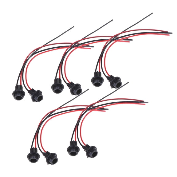 10PCS Soft Rubber Car Socket T10 W5W 168 194 Connector Extension LED Bulbs Wedge Light LOT