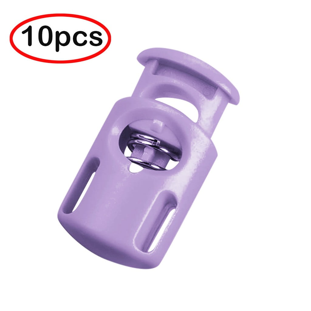 10PCS Spring Clip Locks (Model 8002),Rope Cord Locks, Single Hole ...
