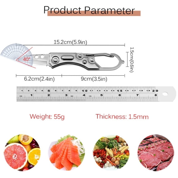 10PCS Stainless Steel Folding Knife Craft Carving Knife for Kitchen Handmade Fruit Engraving Tools Sharp Pocket Knives for Craft Enthusiasts Carving Projects Multi-Purpose Kitchen Accessories