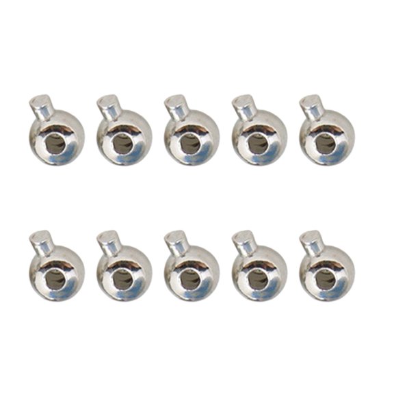 10PCS Stoppers Bead Easy Threading Beads Jewelry Crafting Beads Alloy Texture