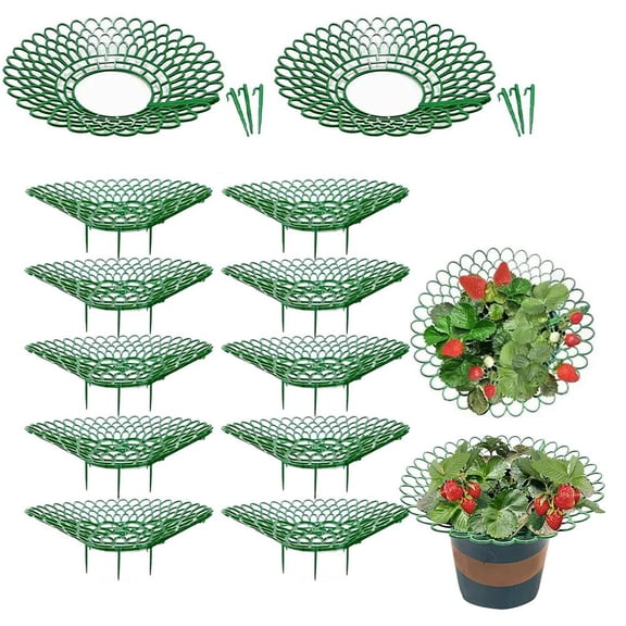 10PCS Strawberry Plant Supports, Strawberry Growing Racks, Strawberry Plant Stand, Strawberry Growing Frame Keep Berries Clean, Protecting Strawberry Plants