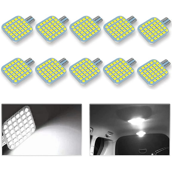 10PCS T10 921 922 912 194 RV Interior LED Light Bulbs, Super Bright LED Bulbs Replacement Lighting 36-SMD 2835 6500K Cool White for 12V RV Camper Trailer Motorhome Boat Dome Car Marine Indoor Light