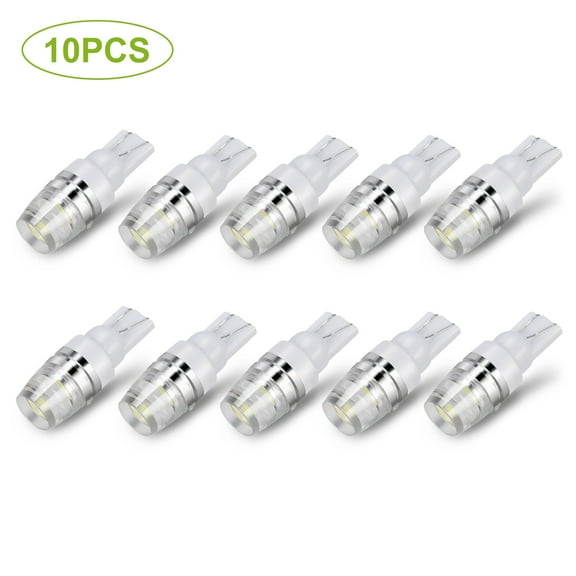 10PCS T10 LED Bulbs 194 LED Lights 12V 1W 5730 Xenon White Wedge Base LED Replacement Bulbs for License Plate Parking Position Interior Lights