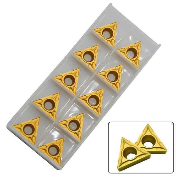 10PCS TCMT32.51 TCMT 16T304 US735 Cutter Indexable CNC Carbide Turning Insert For Cast Iron Processsing Manufacturing Tools