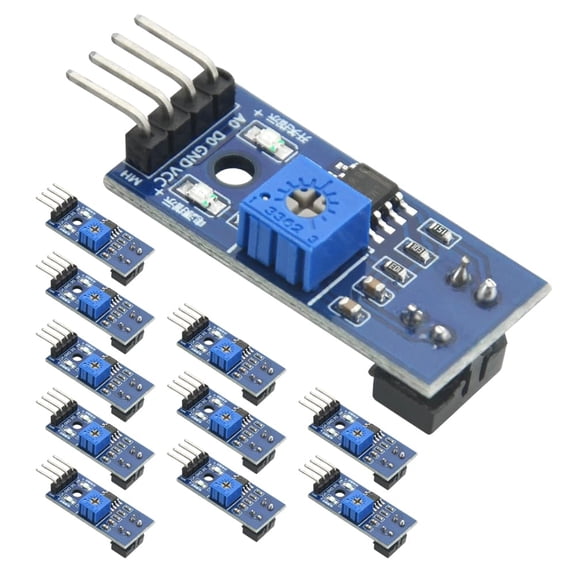 10PCS TCRT5000 Infrared IR Photoelectric Sensor Module 3.3-5V Track Barrier Sensor