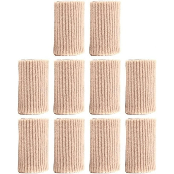 10PCS Toe Tubes Sleeves Toe Protectors Women Toe Spacers Toe Cushion Tube Toe Separator for Bunion, Relief Toe Pressure Pain,Hammer Toe, Callus, Corn, Blister,3 Size