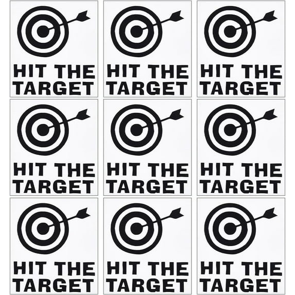 10PCS Toilet Target Aiming Stickers Hit The Target Bathroom Decals Bullseye Target Sticks for Toilet Training Urinals Wet Surface Bathroom Restroom