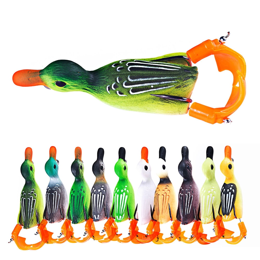 10PCS Topwater Suicide Duck 8.5cm/12g Bass Soft Bait Fishing Lure Propeller USA