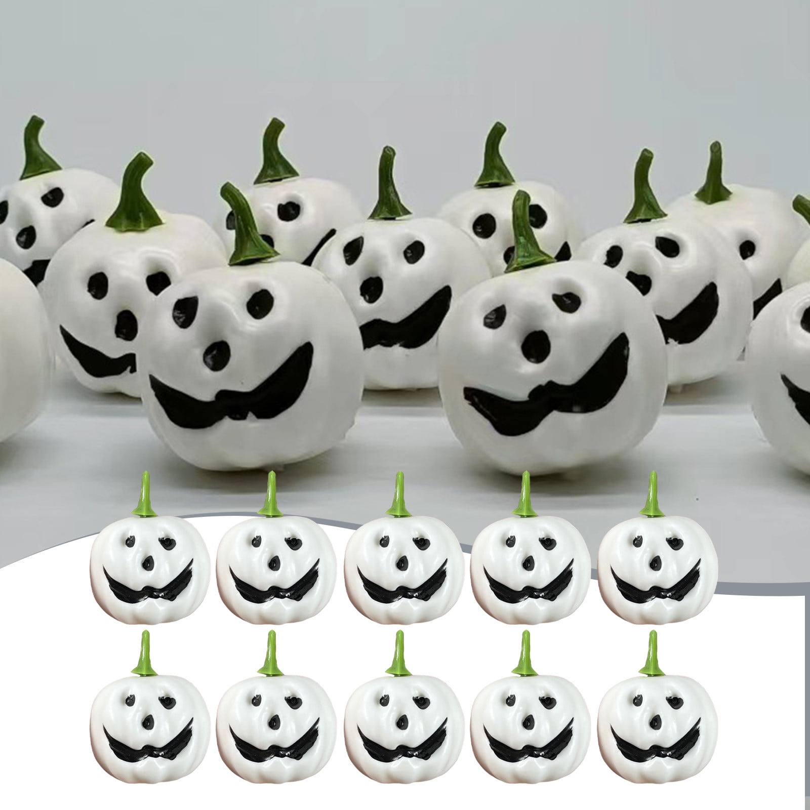 10PCS Toys Pumpkin Toys Stress Relief Toys Halloween Treating Goodie