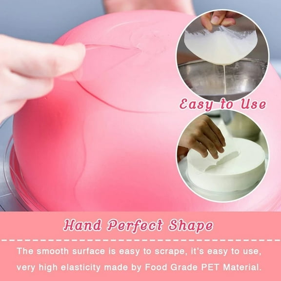 10PCS Transparent Cake Cream Scraper Icing Smoother Flexible Cake Scraper Smoother for Bakery Pastry Cake Decoration Kitchen DIY Baking Tool