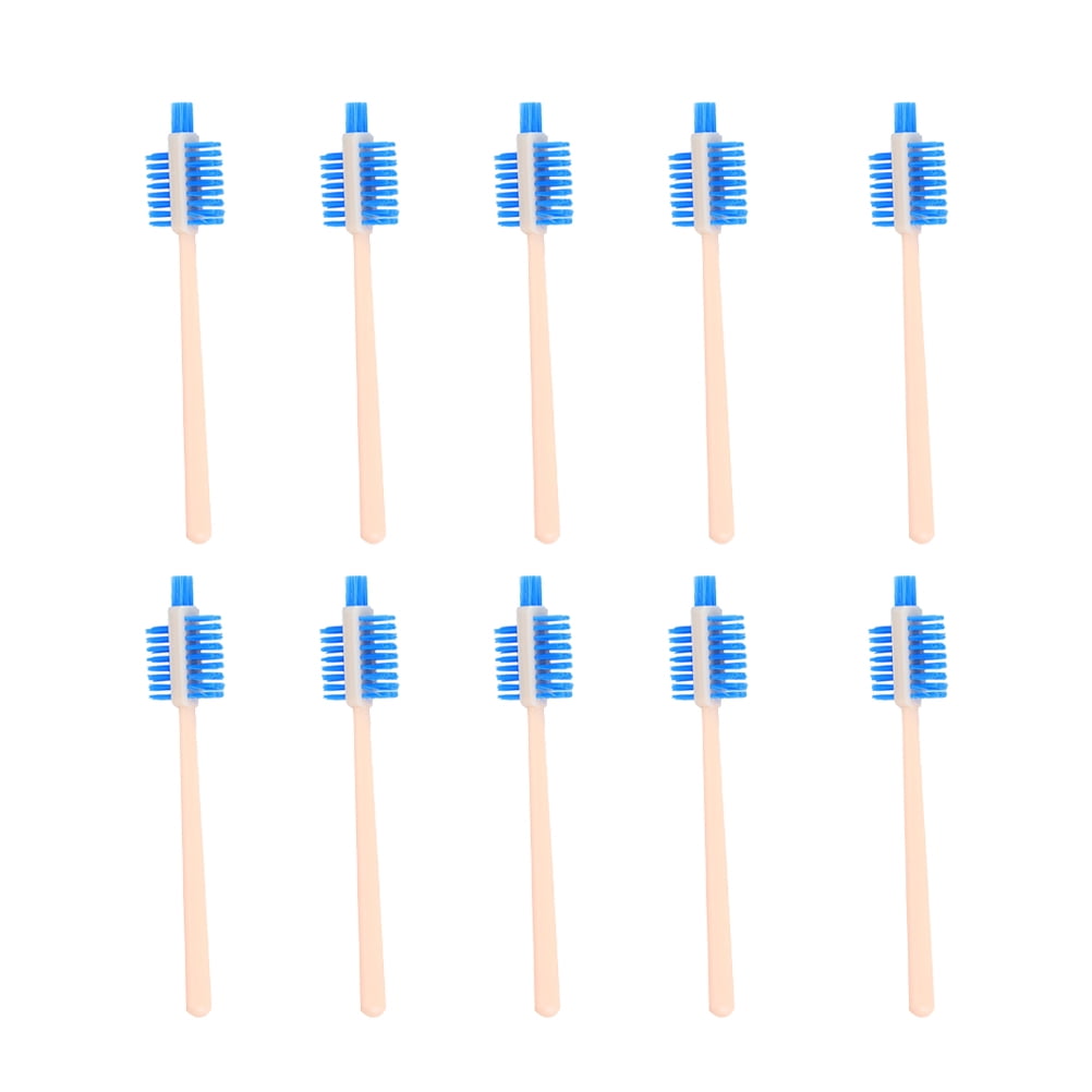 10PCS Triple Side Soymilk Machine Cleaning Brushes Plastic Handle