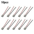 10PCS TypeC 2Pin Welding Wire Female Connector Cable