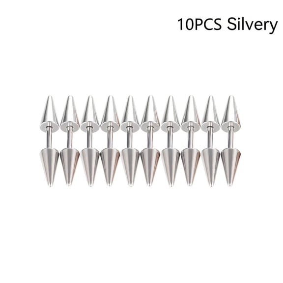10PCS Unique Willow Design Spiked Hair Buttons for Dreadlocks and Braids - Stylish Hair Accessories