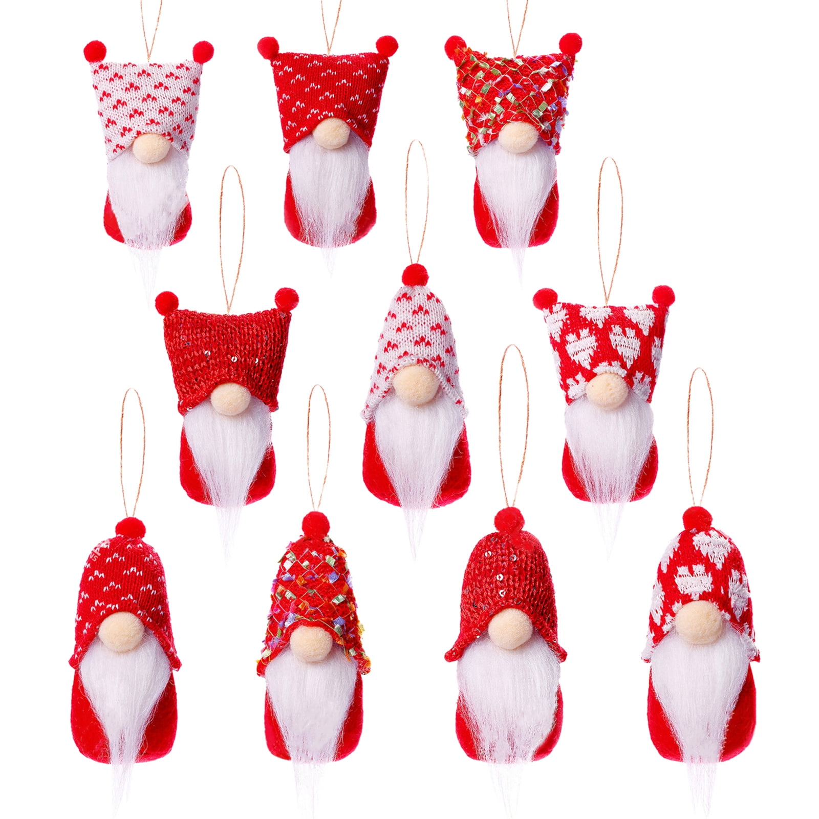 10PCS Valentine's Day Gnome Decor, Small Plush Valentine's Ornaments