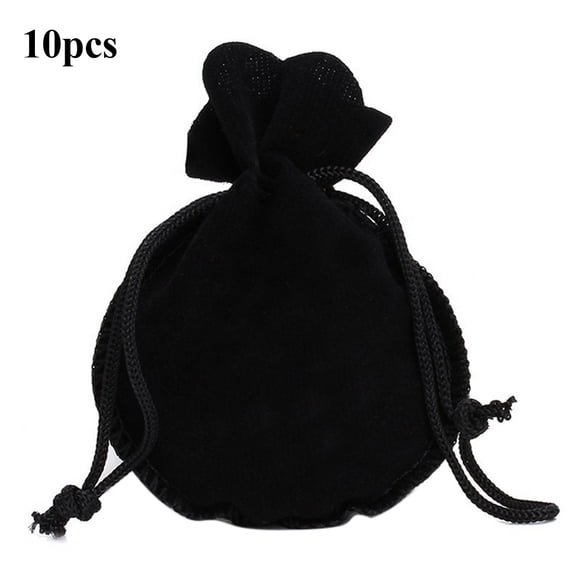 10PCS Velvet Jewelry Storage Bags Small Accessories Collected Drawstring Pouches Display and Gifts for Weeding Party