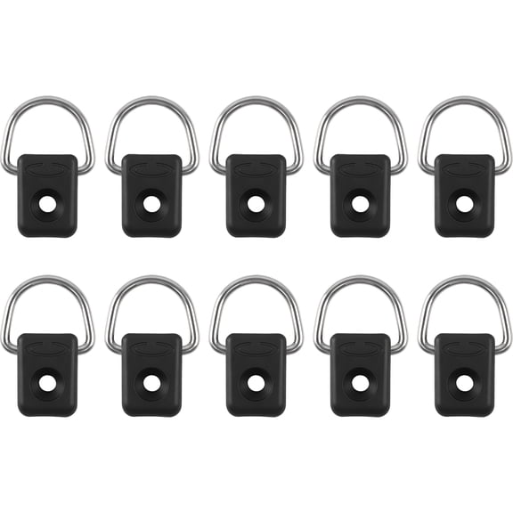 10PCS Versatile D-Ring Hooks For Kayaking Gear In Sturdy Stainless Steel Design
