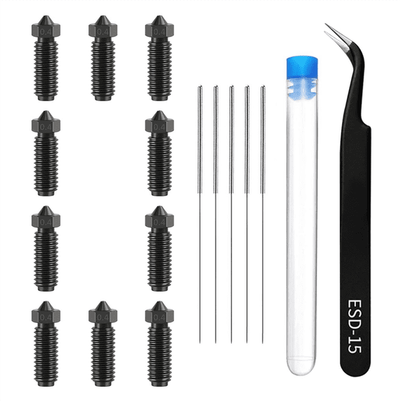 10PCS Volcano Hardened Steel Nozzle Kit for - 3