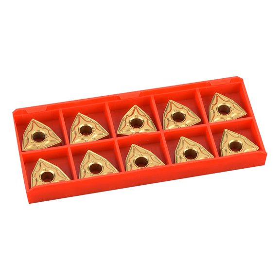 10PCS WNMG 432 / WNMG0804 CNC Carbide Inserts - Durable Lathe Turning Tools for Stainless Steel & Hardened Materials