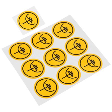 10PCS Warning Decals Equipment Labels Grounding Warning Stickers Breaker Panel Safety Sign Stickers Ground Symbols Stickers for Electrical Machine Safety