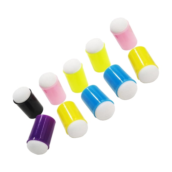 10PCS Washable Art Sponge Toddler Finger Painting Tool for Kid Preschooler Drawing Painting Children Art Supplies