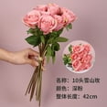 10PCS Wedding Decoration Real Touch Artificial Roses Latex Fake Flower