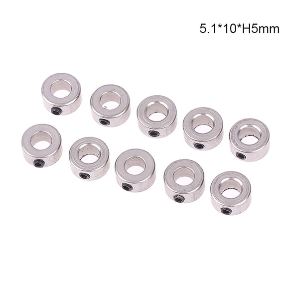 10PCS Wheel Collar Locker Shaft Axle Steel Bushing Landing Gear Stopper Inner Dia 2.1/3.1/4.1/5.1MM For RC Airplane