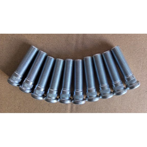 10PCS Wheel Stud Bolts 7/16-20 Thread .475 in. Knurl 1.75' Length 610-259 Replacement for 1960-1982 Chevrolet Corvette Front Rear