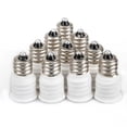 thumbnail image 1 of 10PCS White E12 to E14 Adapter Converter Bulb Converter E12 to E14 Adapter Light Bulb Socket E12 Male to E14 Female Bulb Converter LED Light Holder Lamp Adapter Socket Changer, 1 of 6