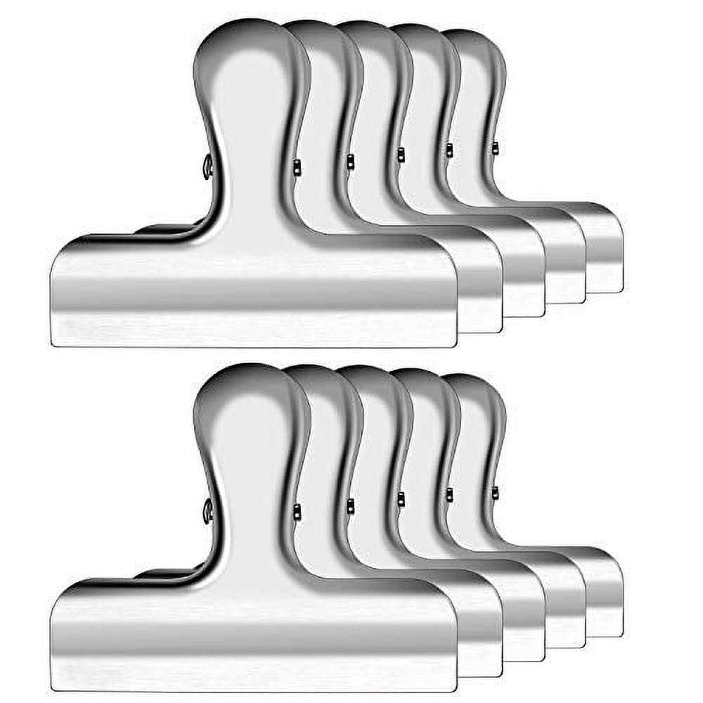10PCS Wide Metal Chip Clips 3 Inch, Snack Food Bag Sealing Clips ...