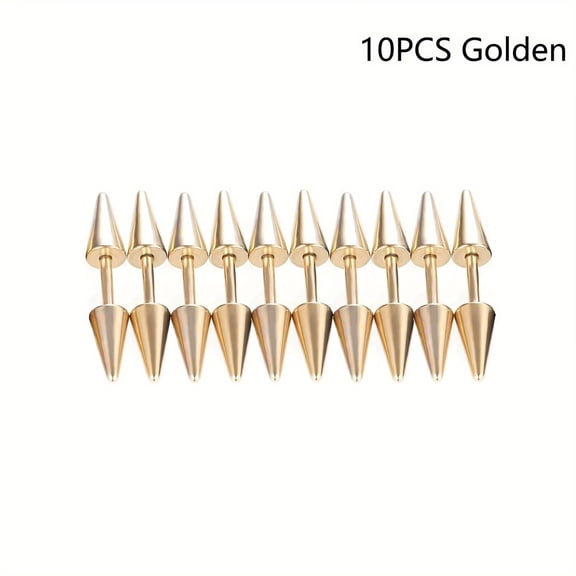 10PCS Willow Spike Hair Buttons for Dreadlocks Braids Lightweight Accessories