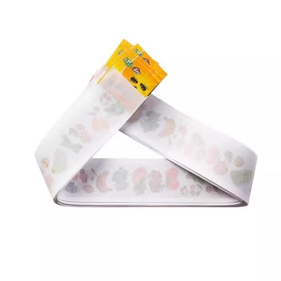 10PCS Window Fly Traps Sticky, Sticky Fly Paper Rolls, Non-Toxic Clear Fly Paper, No Mess Flies Window Sticky Traps Bug Flies Strips Indoor Flypaper Tape Catcher Killer